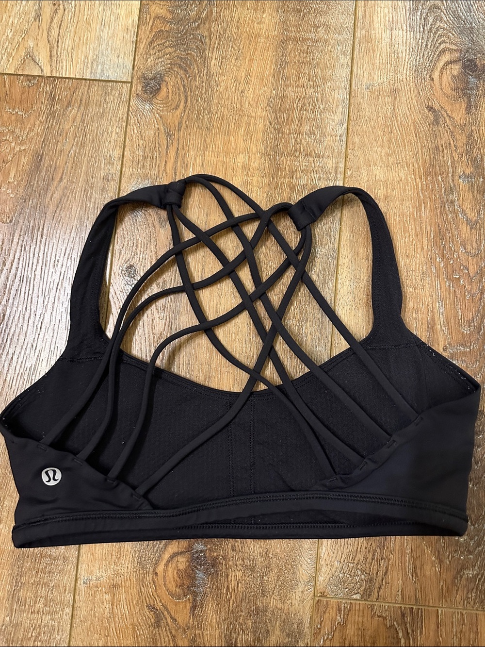 lululemon athletica Black Multi‑Strap Sports Bra size 8 yoga athletic